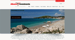 Desktop Screenshot of albania-investments.com